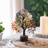 ABHISUBYA arbre sept chakras décor salon favorisant l'harmonie visuelle et mentale.