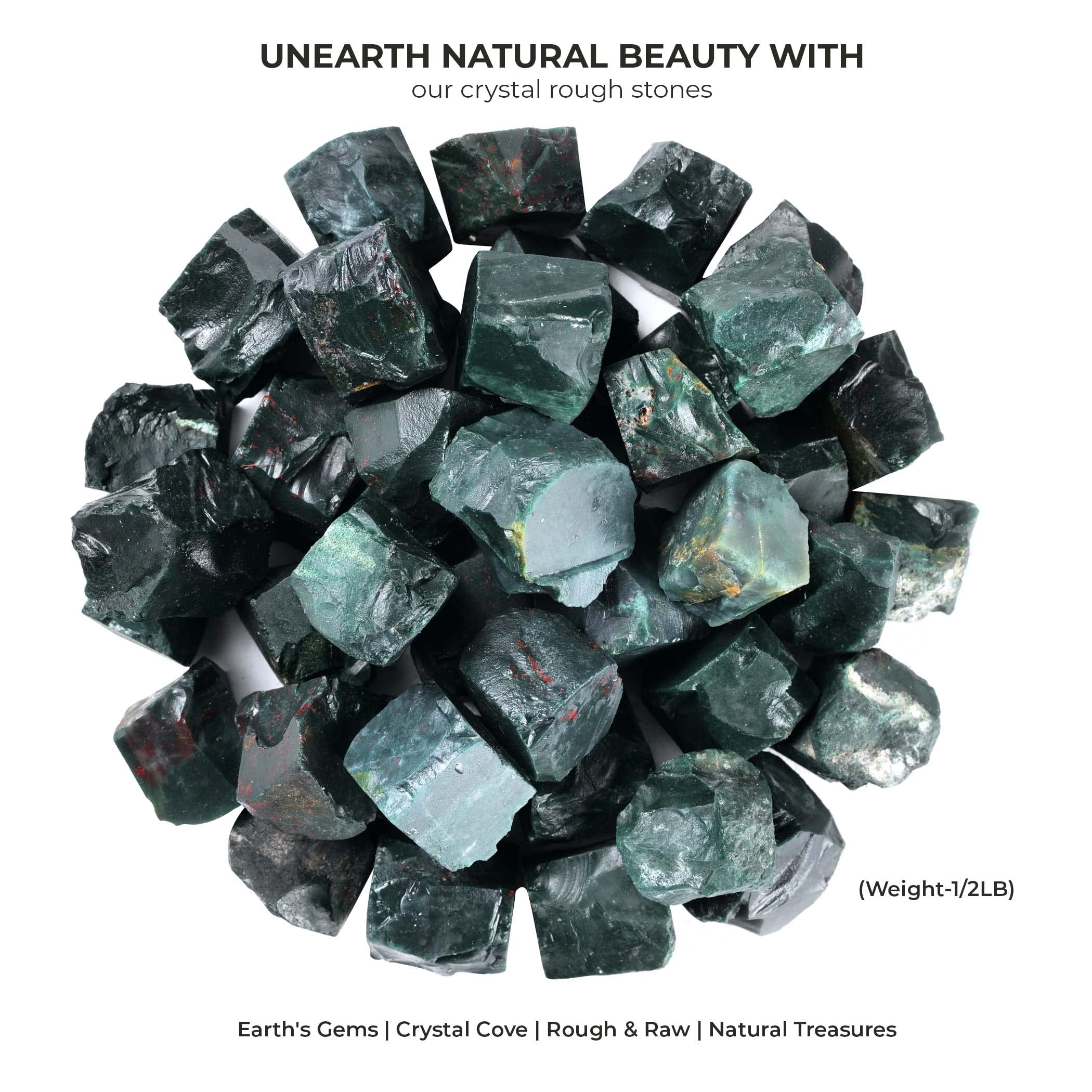 ABHISUBYA Bloodstone morceaux bruts — pierres naturelles pour énergie et vitalité.