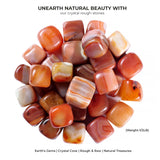 ABHISUBYA Carnelian – Pierres orange, décor zen et bijoux.