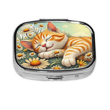 ABLESKY etui pilules rectangulaire a coque métallique, protection robuste lors de vos déplacements.