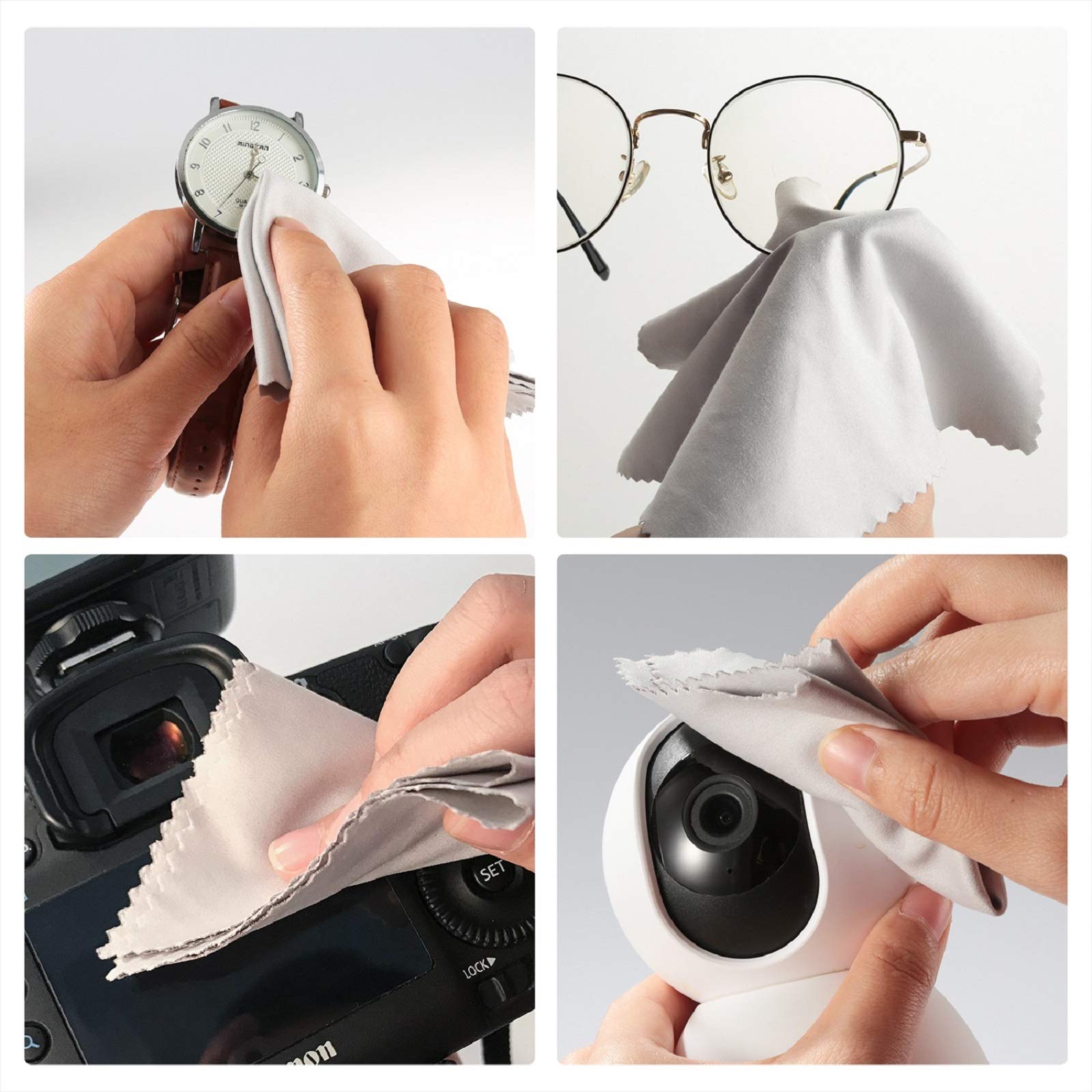 Lingettes Ablethe microfibre pour smartphone et tablette, parfaites pour surfaces fragiles.