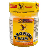 Baume Aboniki, pot-verre 25 g, soulagement ciblé pour muscles et articulations.