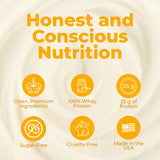Étiquette nutrition About Time indiquant les valeurs sans OGM et sans lactose