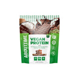 About Time Poudre Protéinée Vegan Chocolat — emballage pratique pour shakes quotidiens.