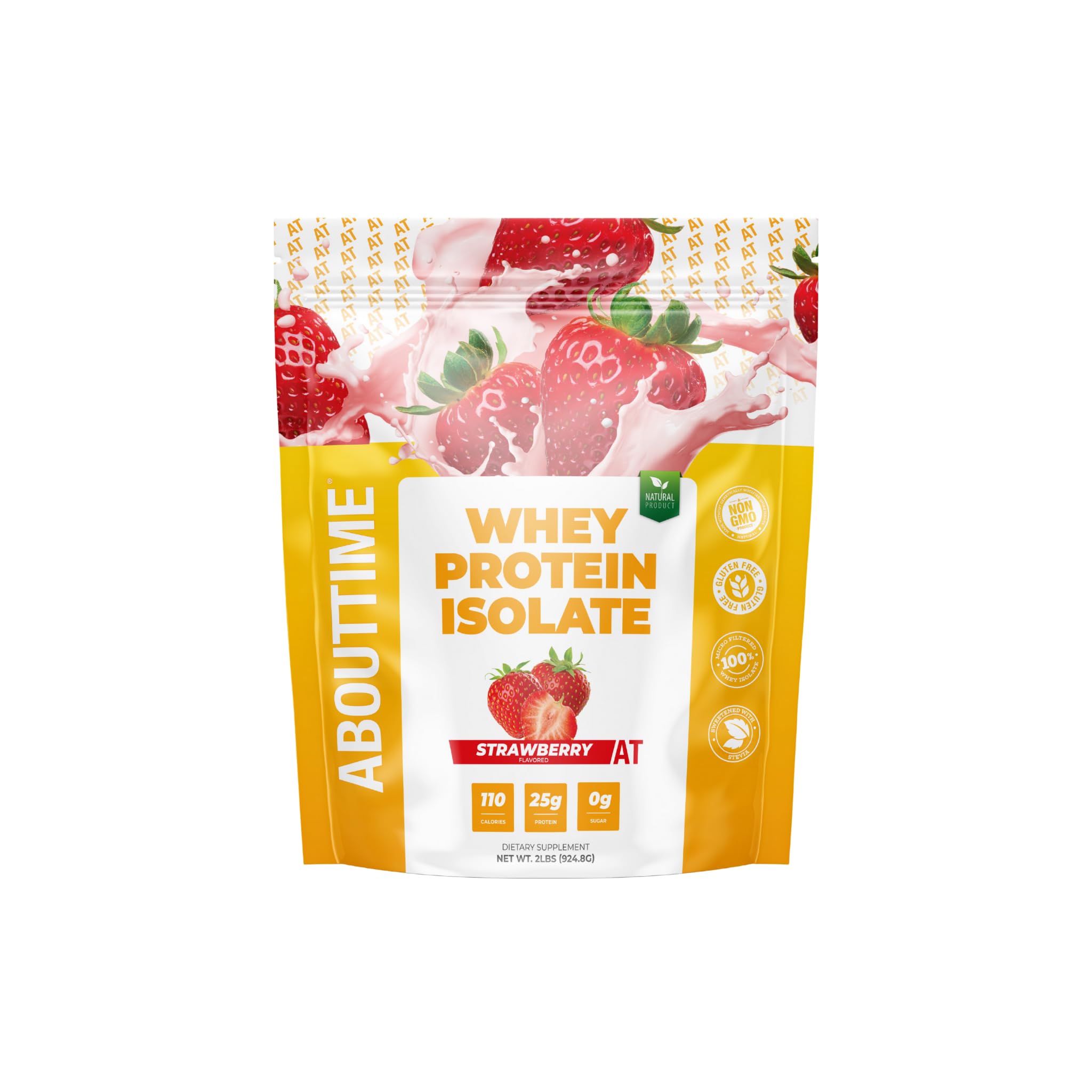 About Time Whey Isolate Fraise – poudre protéinée pour smoothie post-entraînement