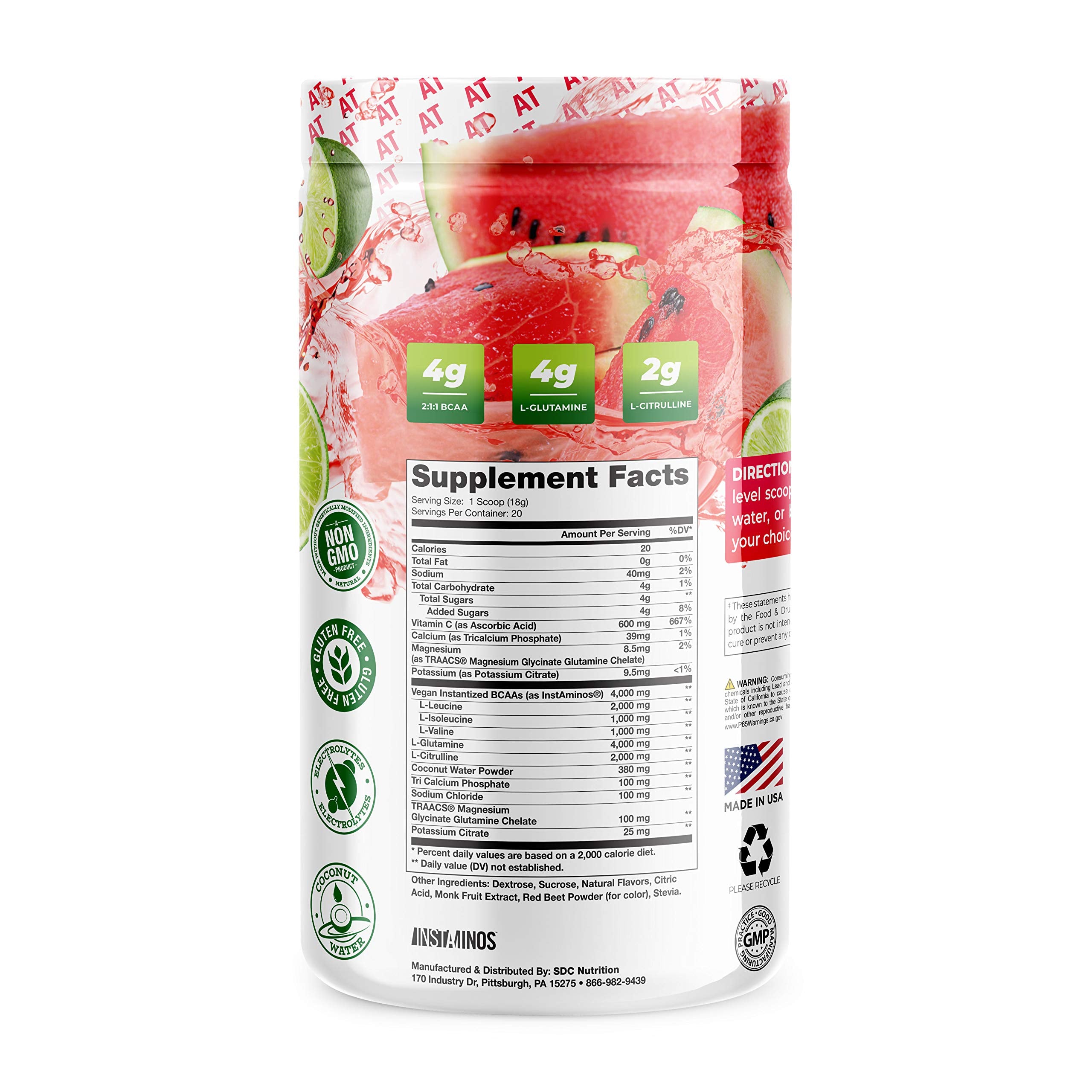 About Time BCAA Hydration dose cuillère facilite la préparation rapide après l’effort