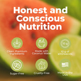 About Time BCAA Hydration ingrédients naturels sans allergènes majeurs pour une consommation responsable