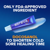 Abreva : pénétration profonde de la crème pour agir près de la zone touchée.