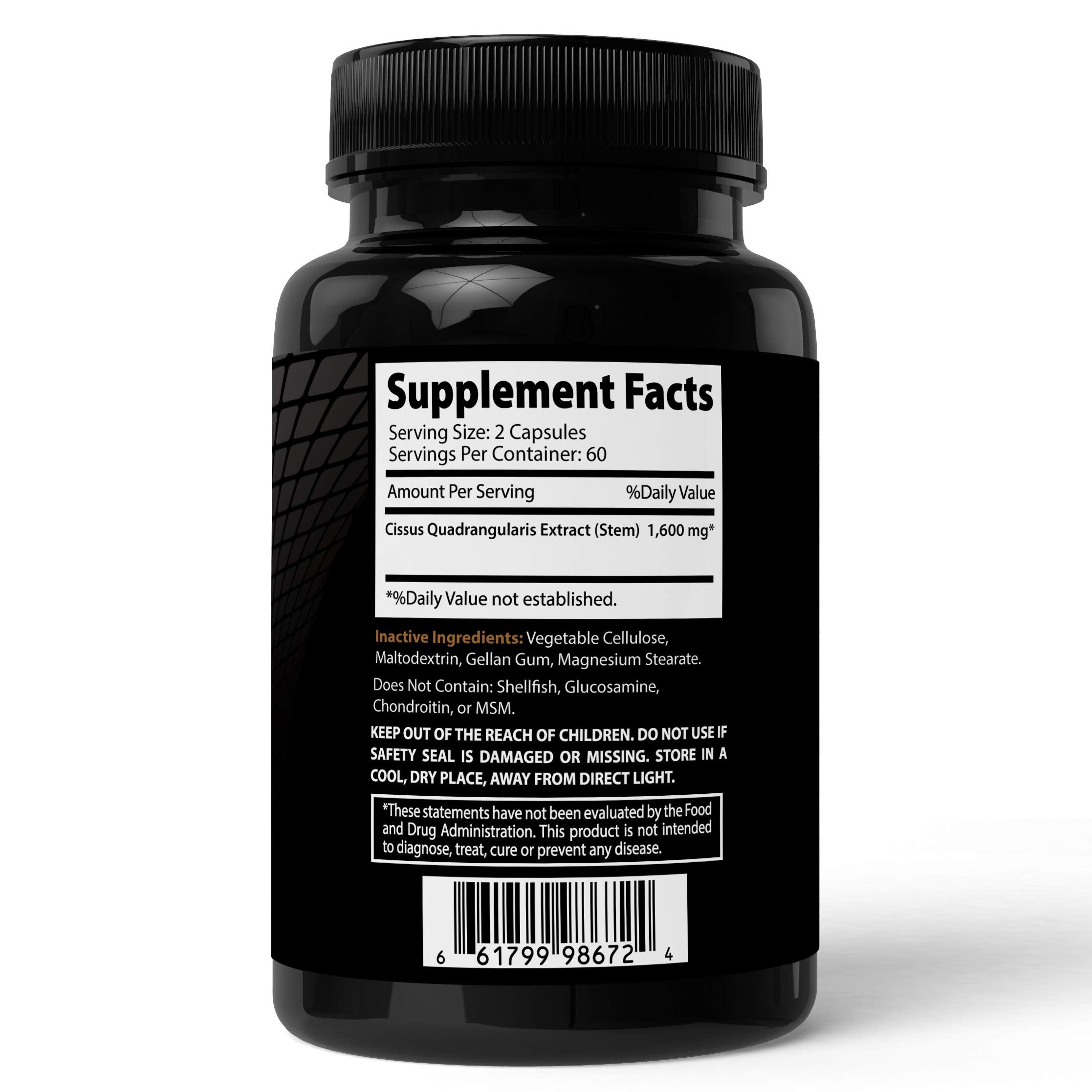 Absonutrix Cissus Quadrangularis Xtreme – étiquette claire et informations utiles