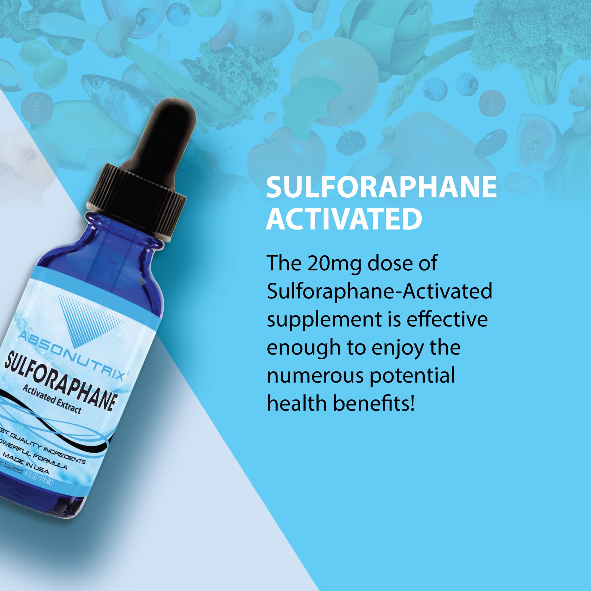 Absonutrix Sulforaphane – 200 portions, longue durée pratique pour votre utilisation.