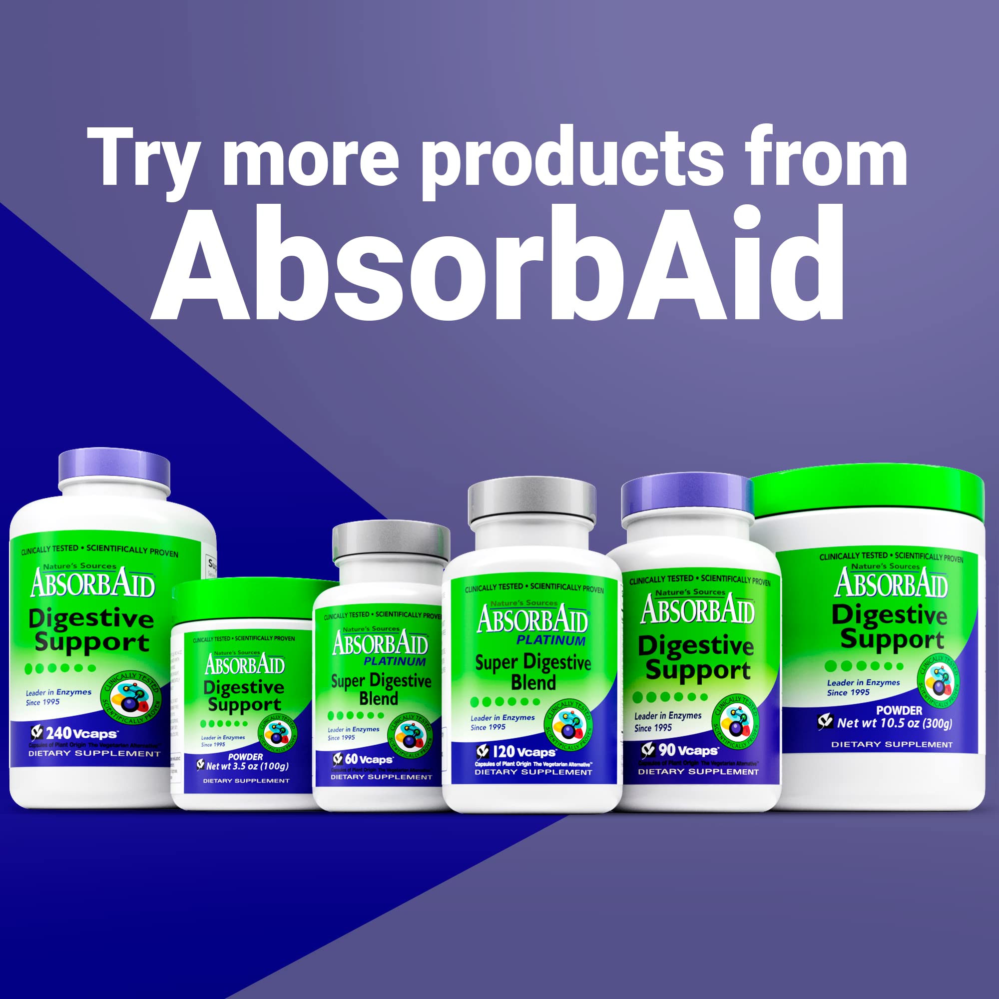 AbsorbAid Platinum utilisation quotidienne, confort digestif éventuel.