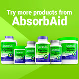 AbsorbAid affiche une étiquette lisible avec les ingrédients et indications.