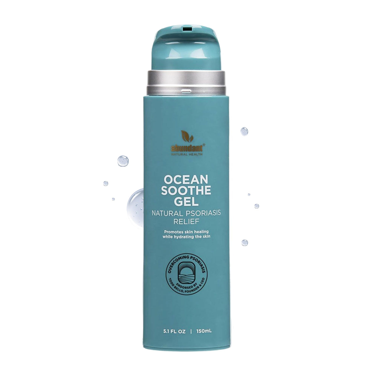 Abundant Natural Health Gel Océan Soulage – bouteille prête à hydrater et apaiser la peau.