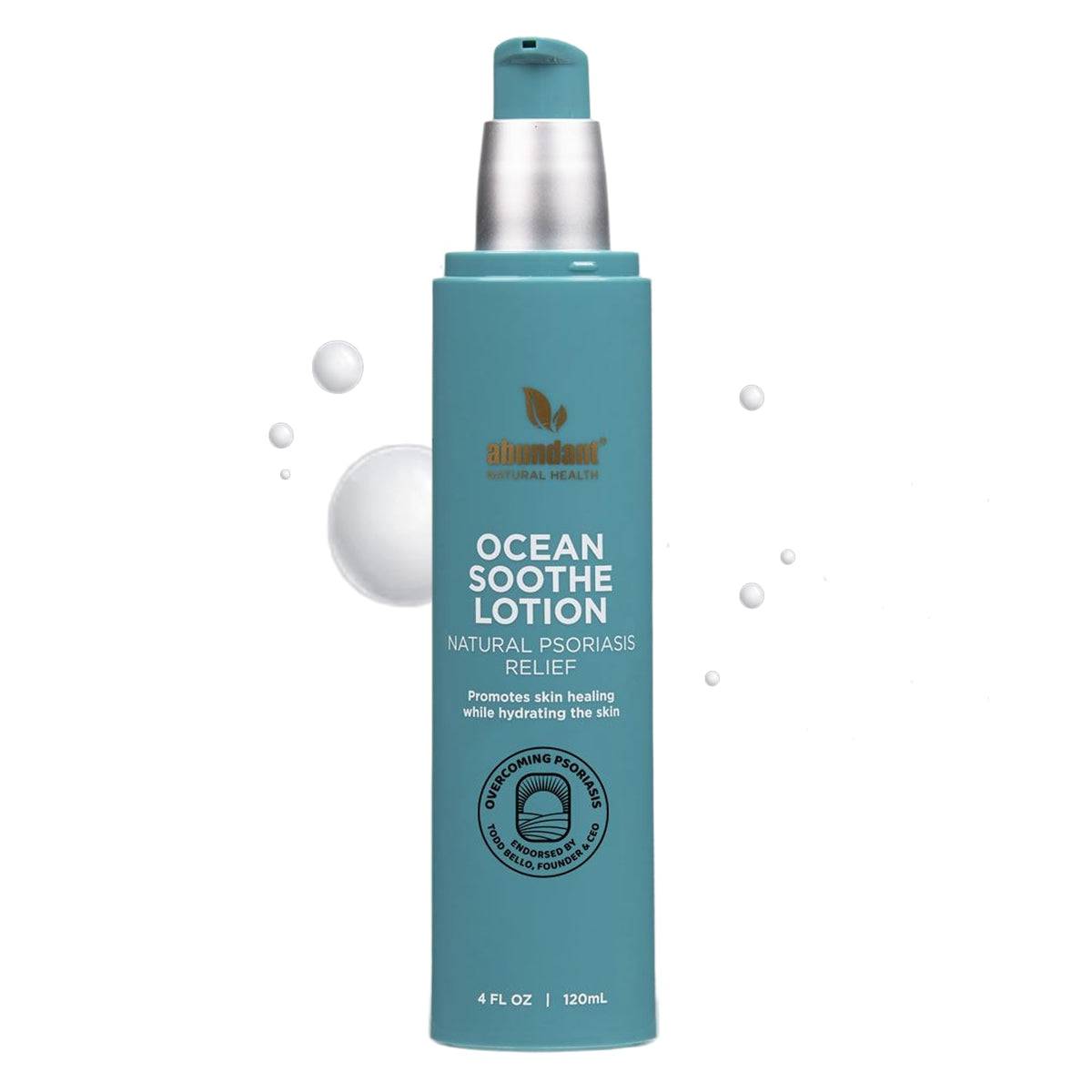 Ocean Soothe Lotion Abundant Natural Health, bouteille, hydratation douce et apaisement pour peau sensible