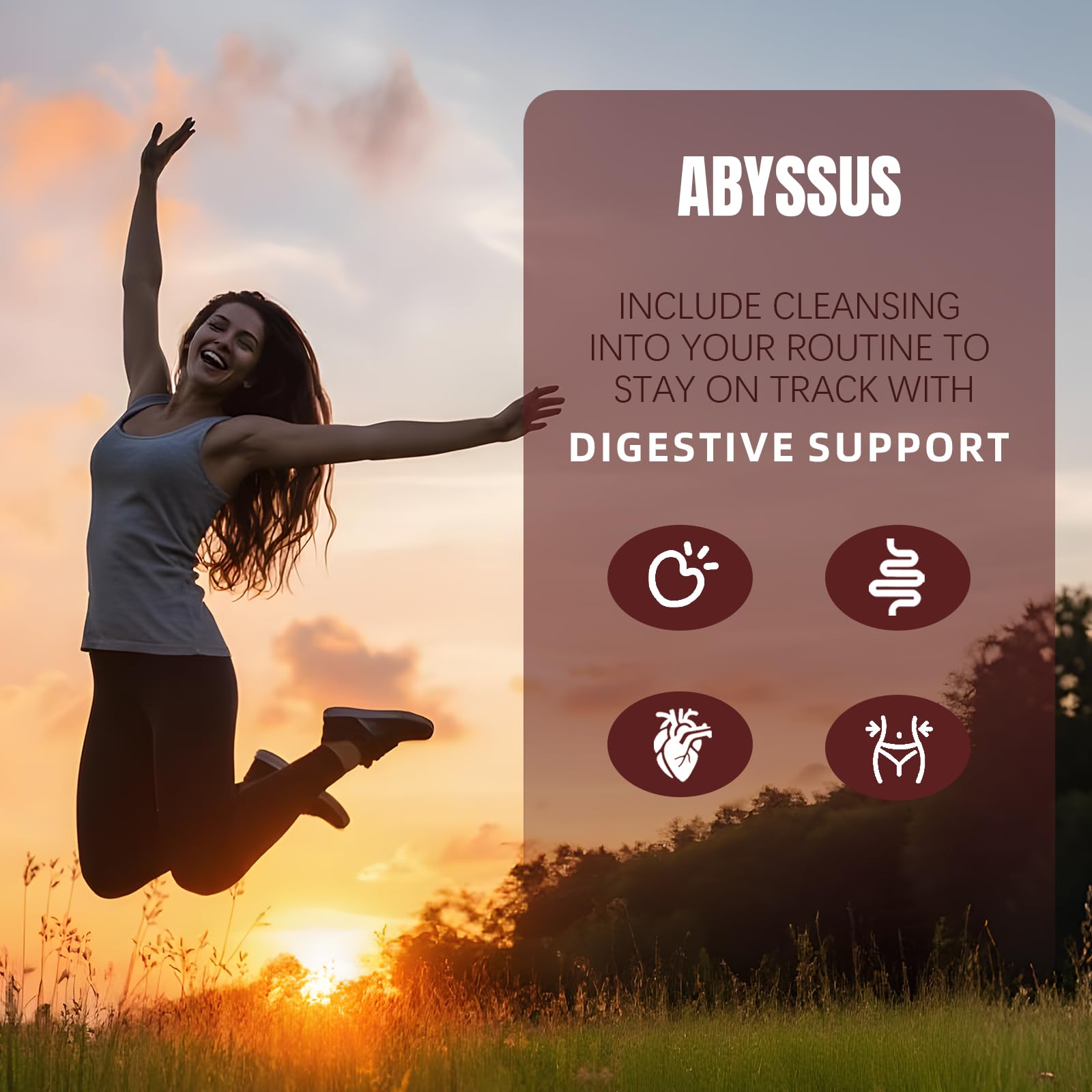 ABYSSUS Gommes psyllium pêche, texture douce pour intégrer facilement la routine