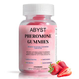 ABYST gommes phéromones pour femmes – bouteille visible, soutien social potentiel au quotidien.
