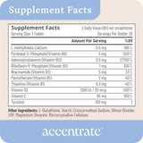 Accentrate Neuro X – détail des ingrédients, forme active et biodisponibilité.