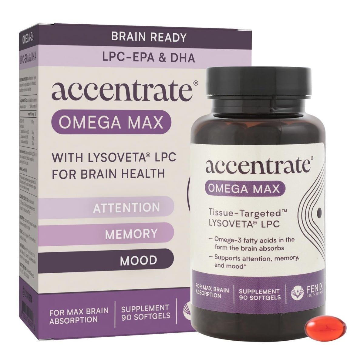 Accentrate Omega Max: capsules faciles à prendre intégrant LPC