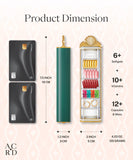 Design inspiré bijoux Accordly doré, étui compact et raffiné.