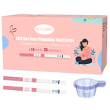 ACCUBIO ensemble de tests hCG et gobelets d'urine, pratique et hygiénique.