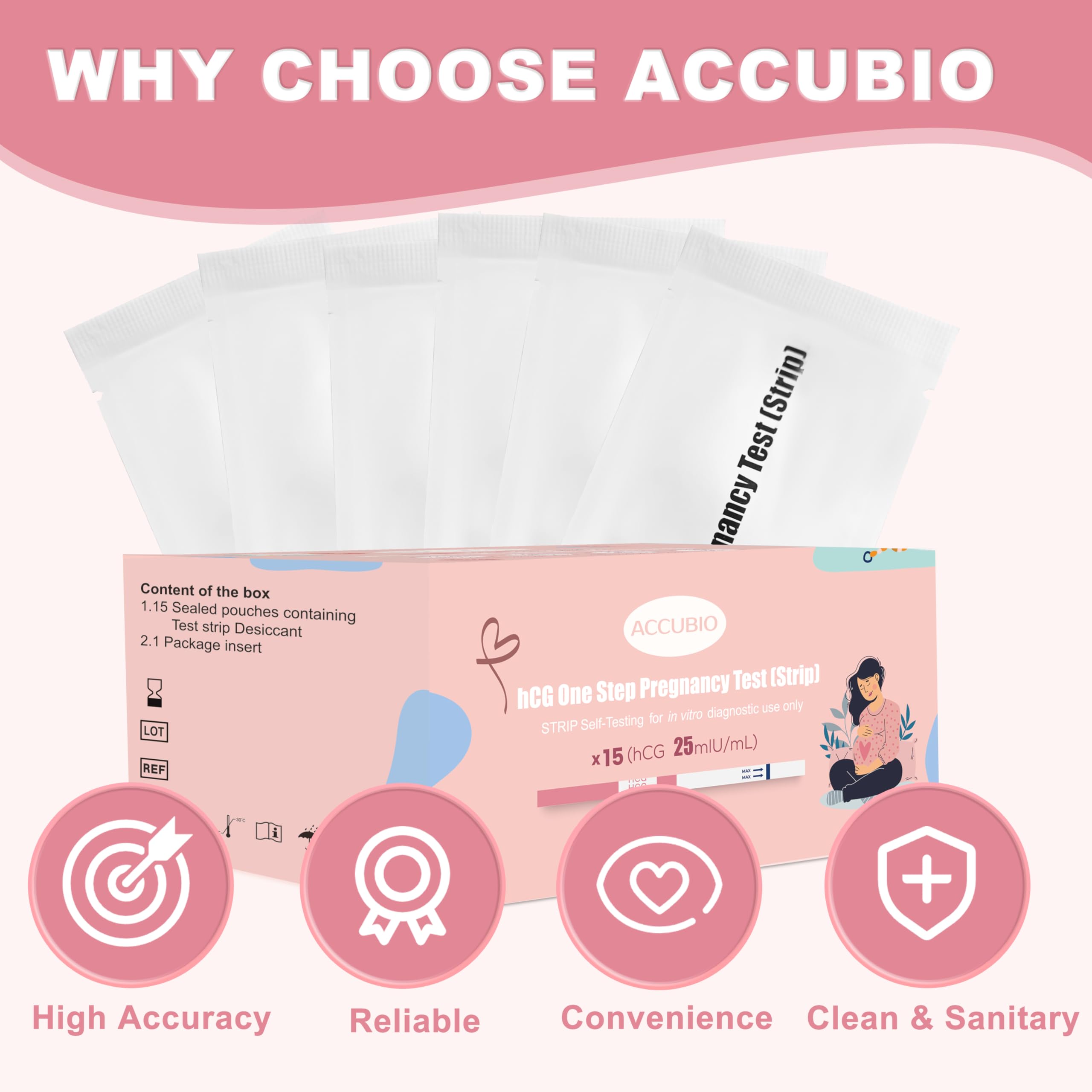 ACCUBIO gobelets d’urine jetables, collecte propre et pratique.