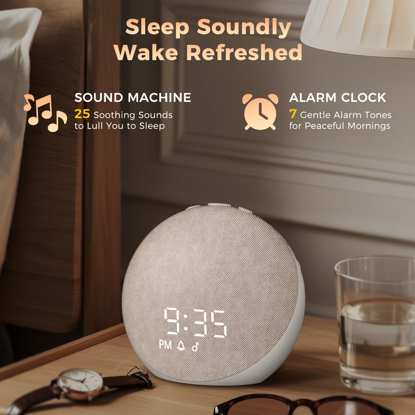 Acedeck Putty – 25 sons apaisants: favorise une ambiance calme pour le sommeil.