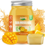 ACEYO gel seamoss irlandais en flacon, riche en nutriments essentiels.