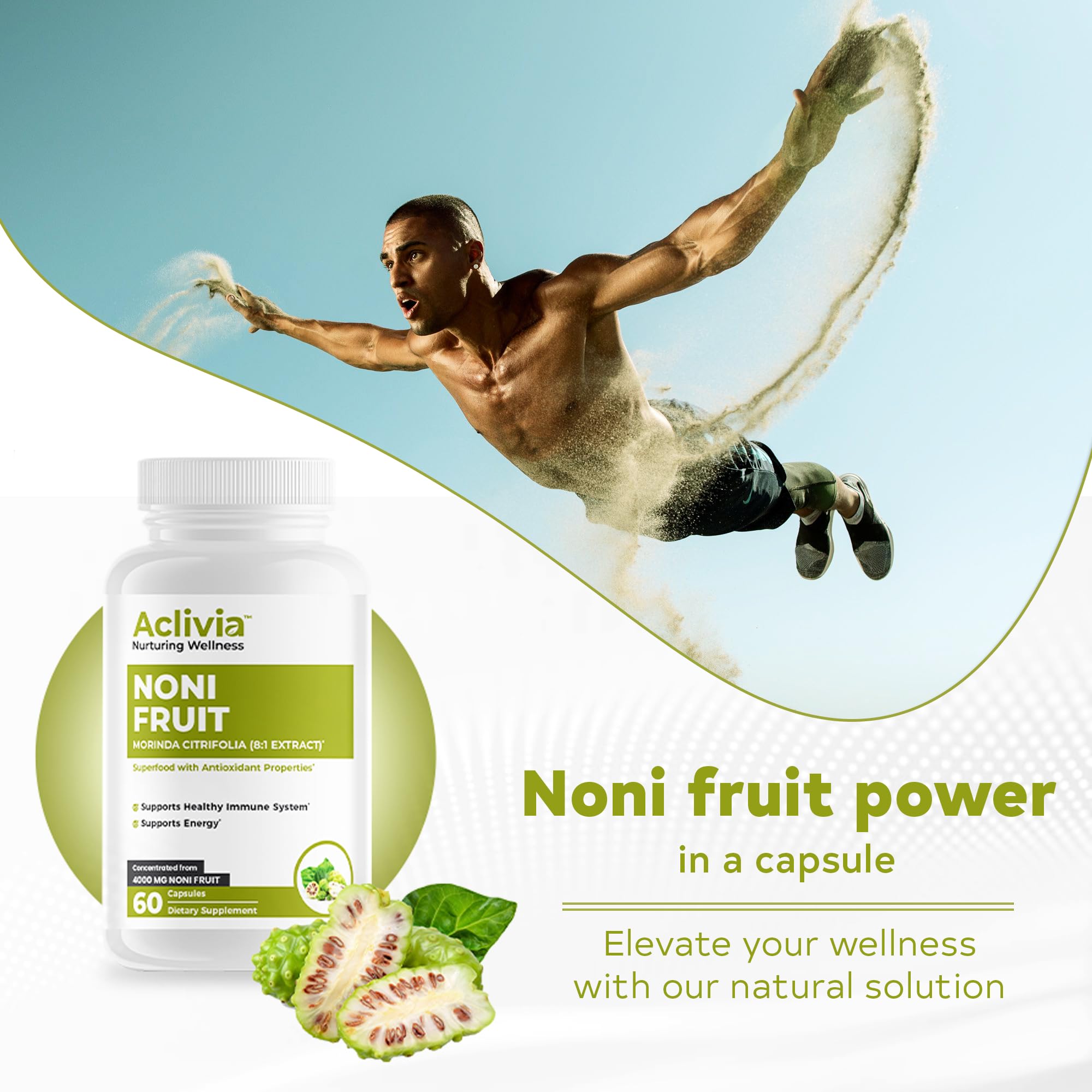 Aclivia Noni hawaïen sans OGM pour une approche naturelle.