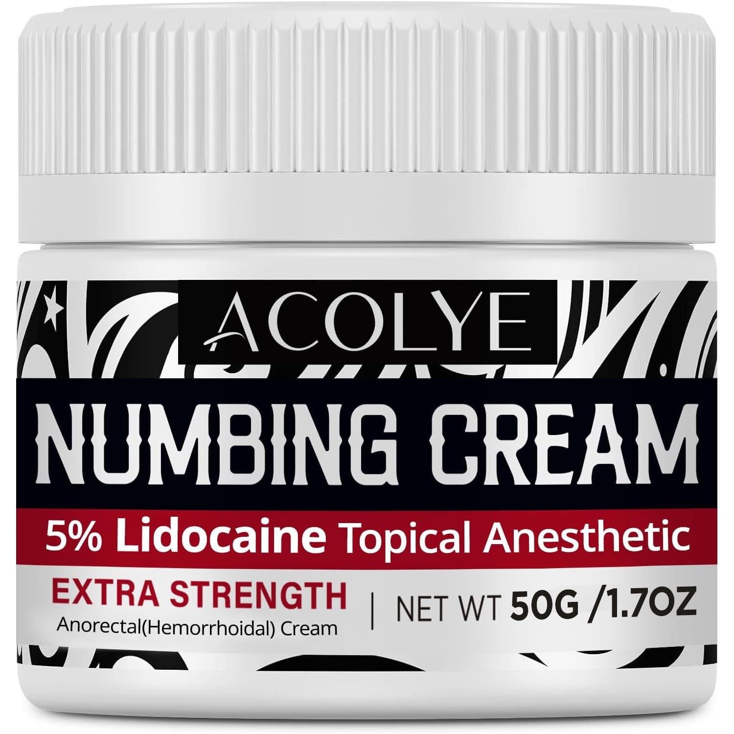 Acolye Crème anesthésique emballage, prêt à l'emploi pour soulager douleurs et irritations locales.