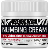Acolye Crème anesthésique emballage, prêt à l'emploi pour soulager douleurs et irritations locales.