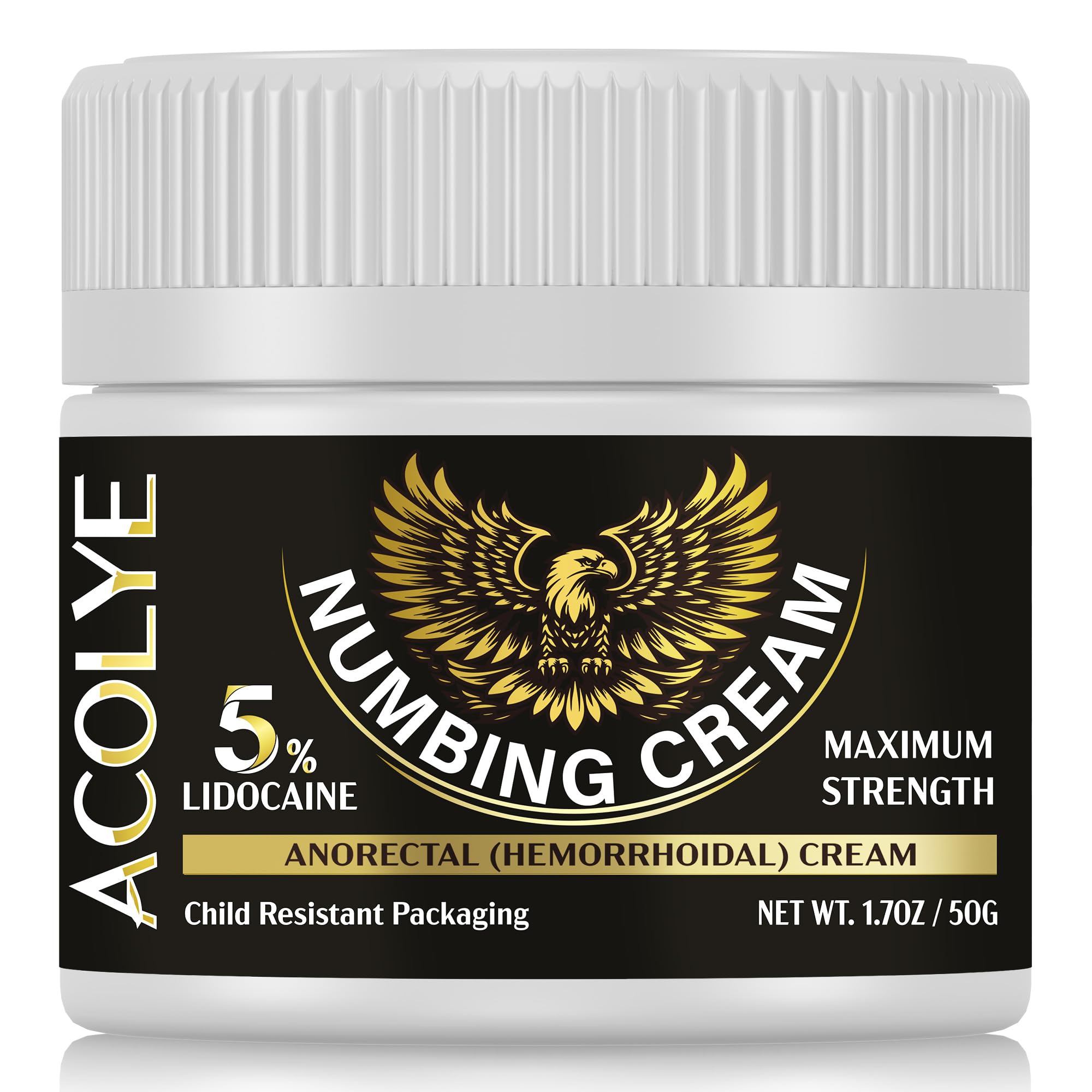 Crème anesthésiante Acolye en bouteille de 50 g, soulagement local rapide.