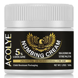 Crème anesthésiante Acolye en bouteille de 50 g, soulagement local rapide.