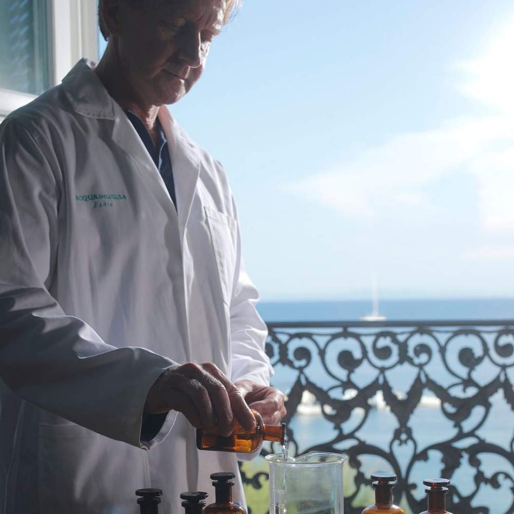 Acqua dell'Elba désodorisant intérieur – etiquette révèle une fragrance élégante.