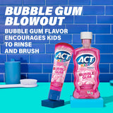 ACT Kids enfant avec sourire sain: utilisation simple et plaisante du rinage