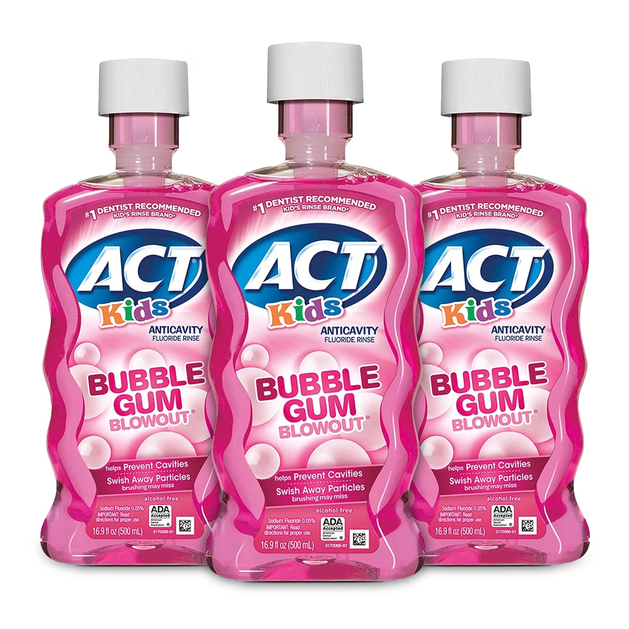 ACT Kids rinage fluorure bubble gum bouteille: rituel frais pour l hygiene bucco-dentaire