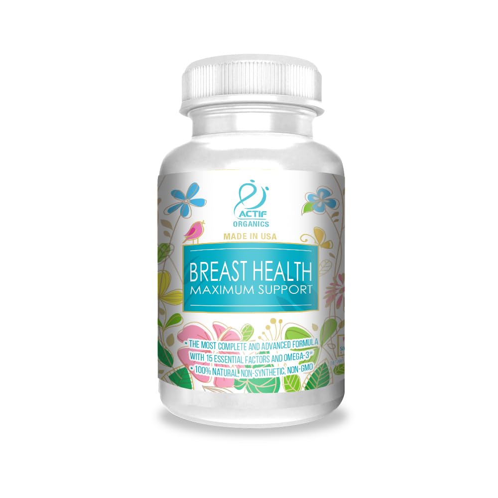 ACTIF Soutien Santé Poitrine – bouteille montrant la formule complète pour le bien-être hormonal féminin.