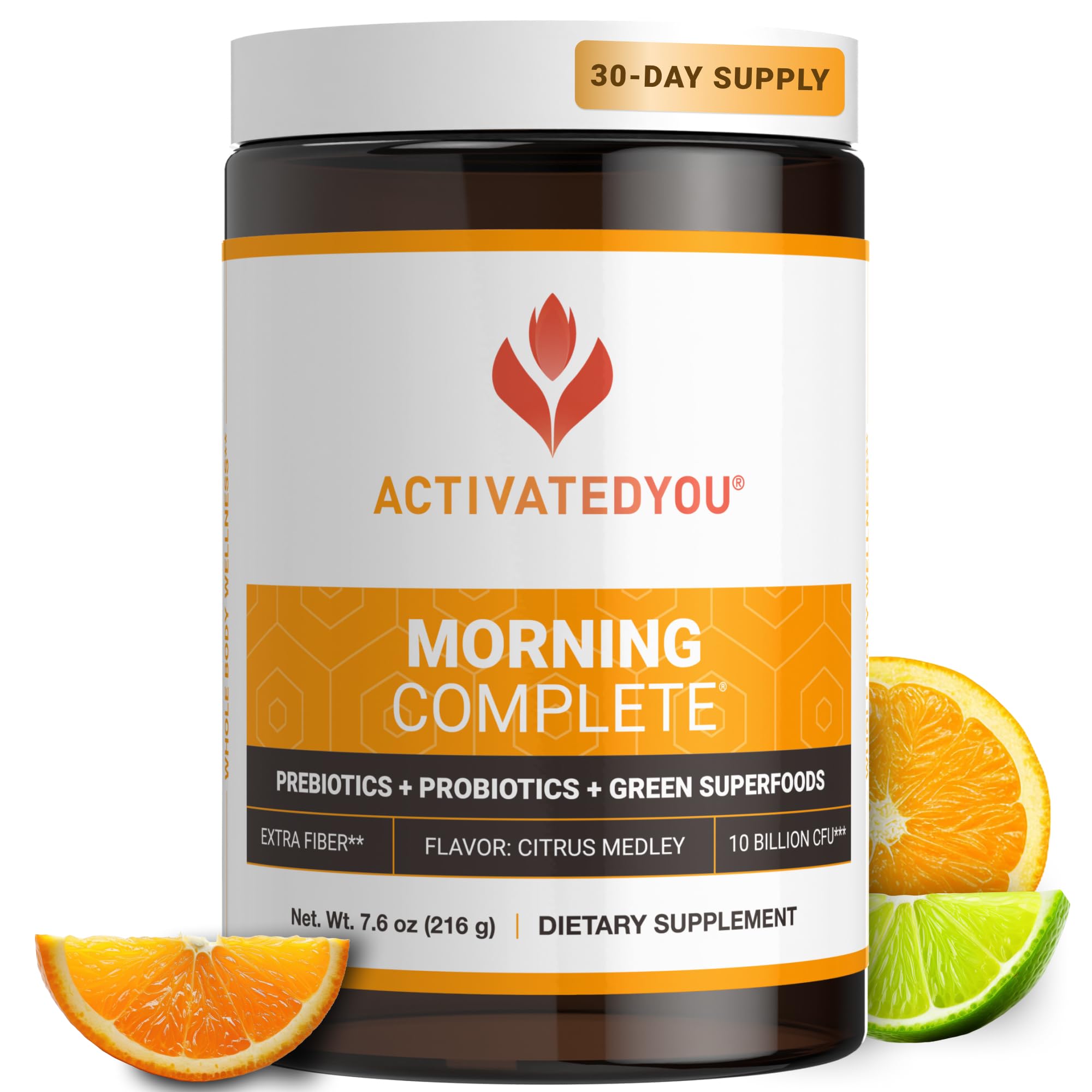 ACTIVATEDYOU Morning Complete dans la bouteille, soutien potentiel à l'énergie quotidienne sans crash.