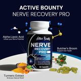 Active Bounty Nerve Recovery Pro, extrait curcuma, soutien naturel à la mobilité.