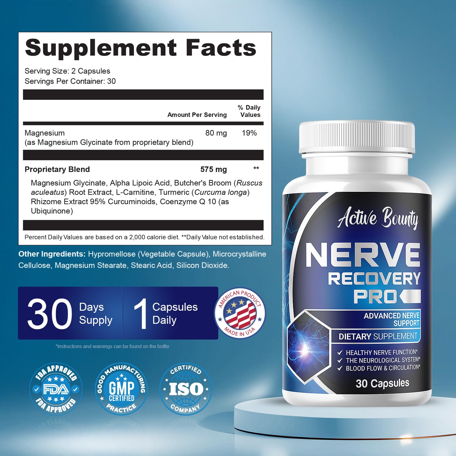 Active Bounty Nerve Recovery Pro, prise quotidienne, intégration facile dans la routine.