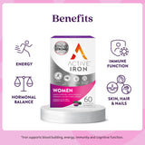 Active Iron: etiquette du produit, informations claires pour une sélection rapide.