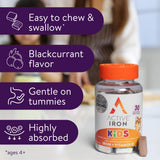 Goût cassis des gommes ActiveIron, apprécié par les enfants