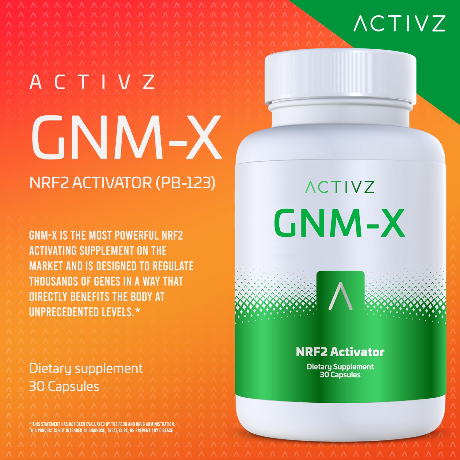 ACTIVZ GNM-X, capsules fermées faciles à intégrer à votre routine.