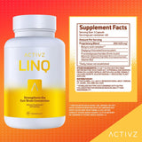 ACTIVZ LINQ gélules près du cerveau, soutien potentiel de la fonction cognitive.