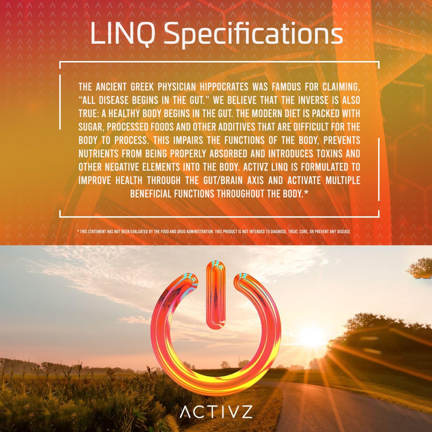 ACTIVZ LINQ utilisation quotidienne, bien-être global grâce à la formule épigénétique.