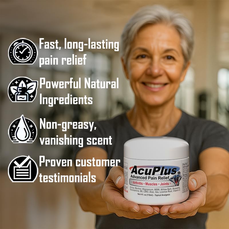 AcuPlus Crème récupération sport – zone tendinite après entraînement.