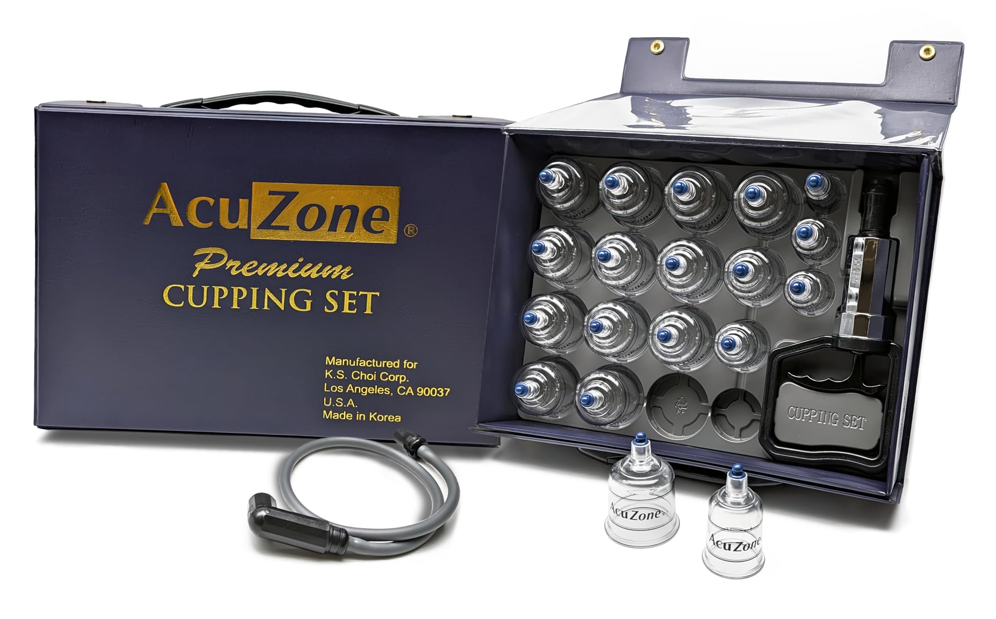 AcuZone Premium ensemble 19 pièces cupping dos pour relaxer le dos.