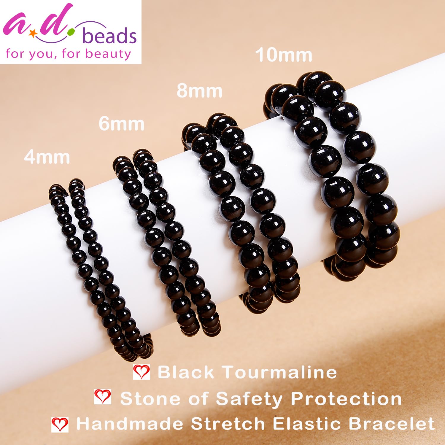 AD Beads bracelet améthyste et quartz rose – douceur et sérénité possibles.