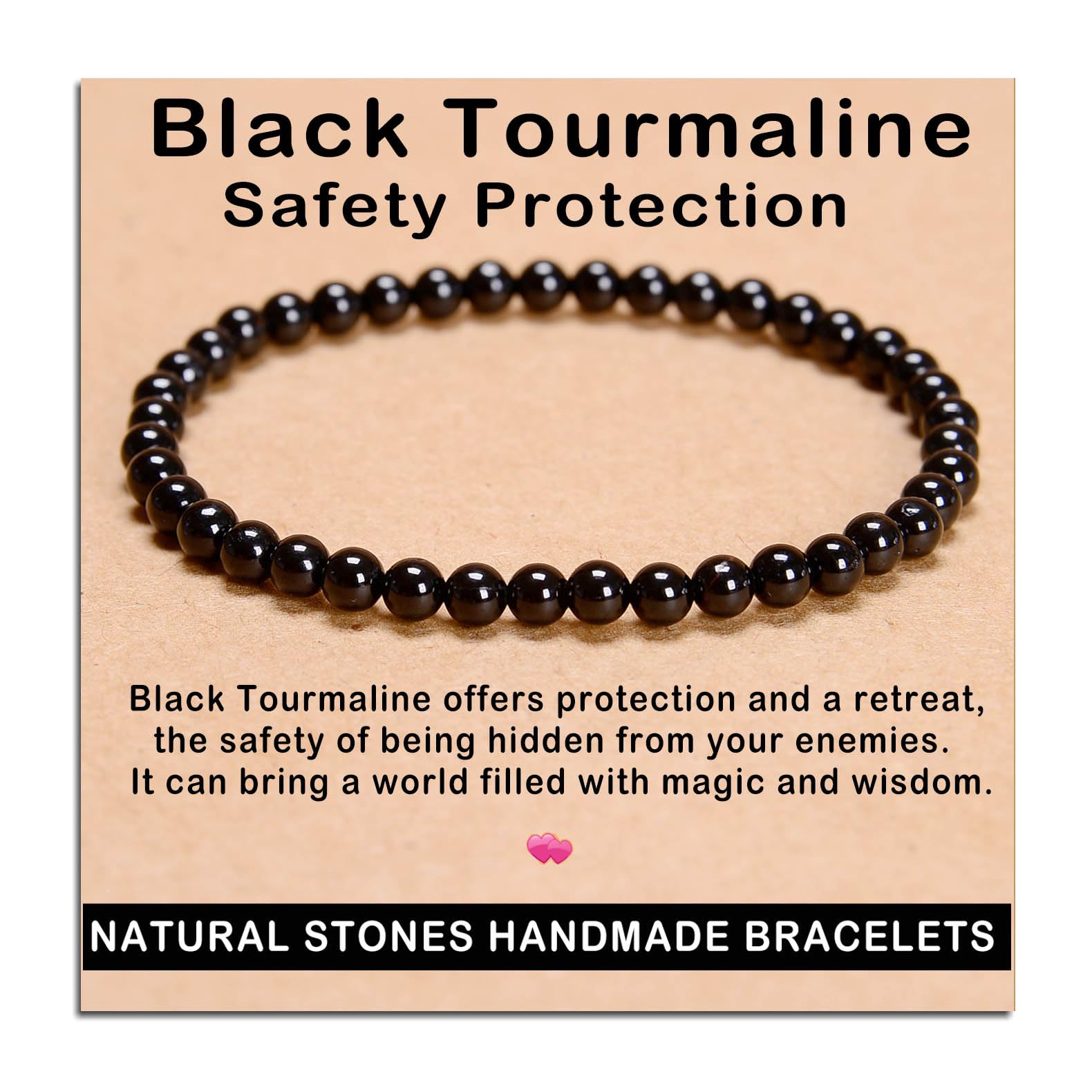 AD Beads bracelet perles naturelles 4mm – calme et style au quotidien.