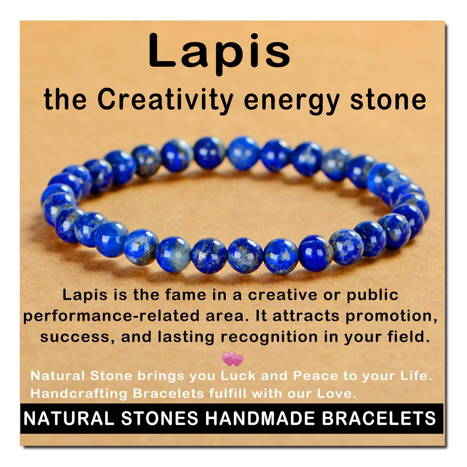 AD Beads bracelet lapis lazuli, équilibre et élégance au quotidien.