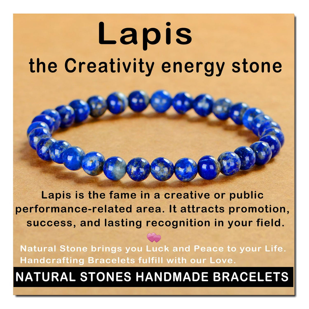 AD Beads bracelet lapis lazuli, équilibre et élégance au quotidien.